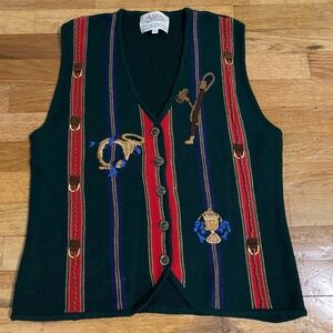 Beautiful vintage, Susan, Bristol equestrian vest, size large